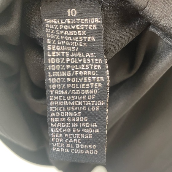 Scarlett Asymmetrical Black Dress - Picture 7 of 9